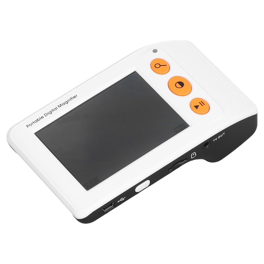 3.5in Portable Video Digital Magnifier 2X‑25X Zoom Electronic Reading Aid with 8 Color Modes for