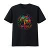 Mens All The People Imagine Living Life In Peace Hippie Tie Dye T Shirt White Small Vintage Washed Slightly Homme Unisex