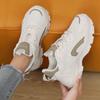 Herbst Neue Damen Vulkanisierte Schuhe Plattform Freizeit-Sneakers Damenschuhe Ballerinas Bequeme Laufschuhe Klobige Sportschuhe