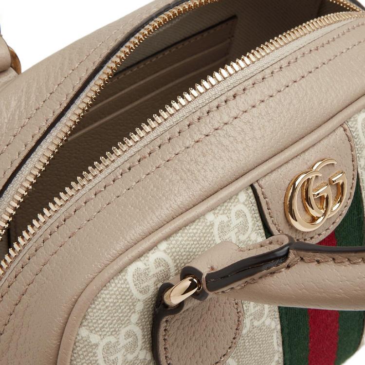 Gucci Ophidia GG Monogram Abnehmbarer Lederriemen Reißverschluss Leinwand und Leder Mini Schultertasche Crossbody Tasche Damen Handtaschen 724606-FABEX-9642