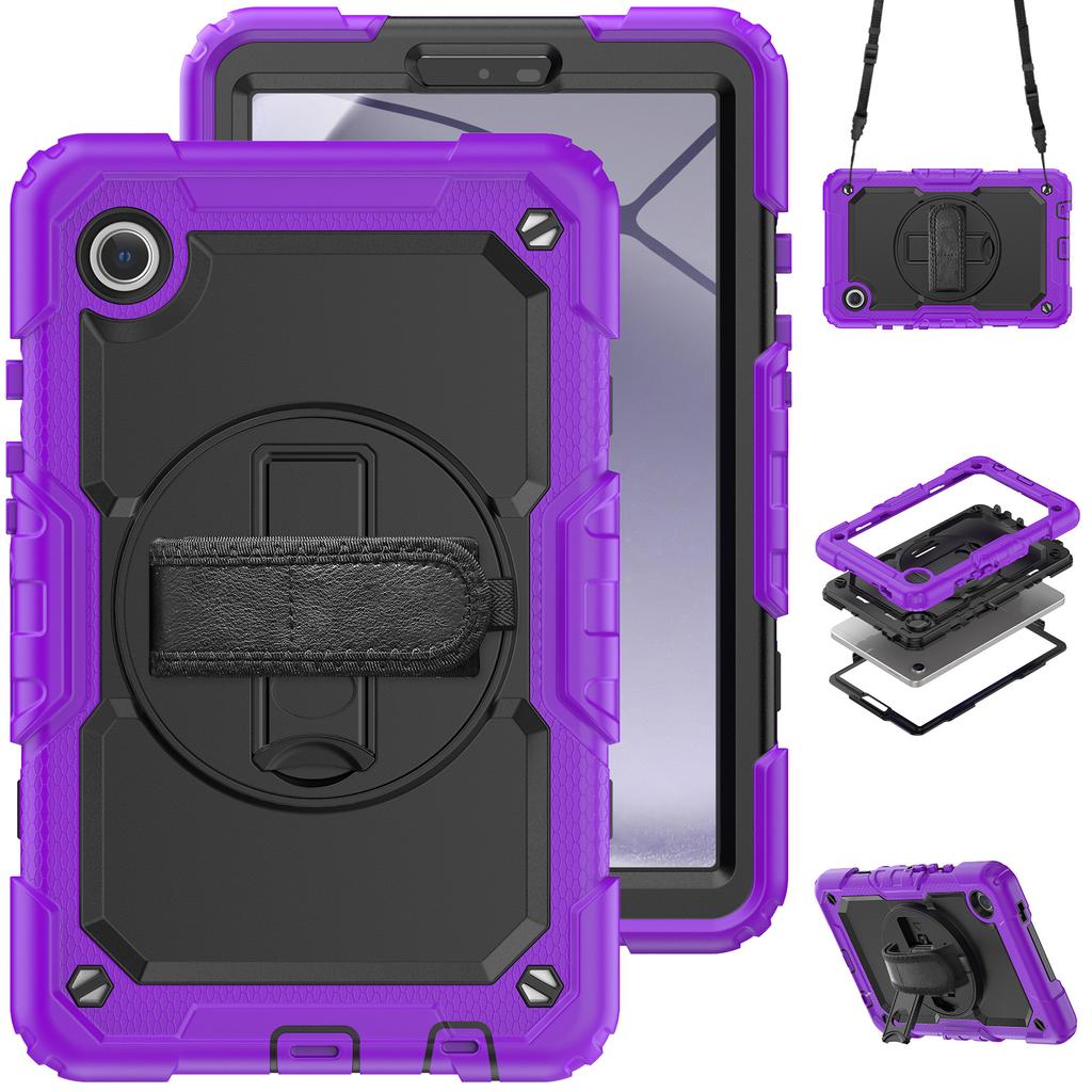 With Screen Protector Case For Universal Samsung Galaxy Tab A11 A9 8.7" SM-X133 X135 X110 X115 X117 Hybrid Stand Cover