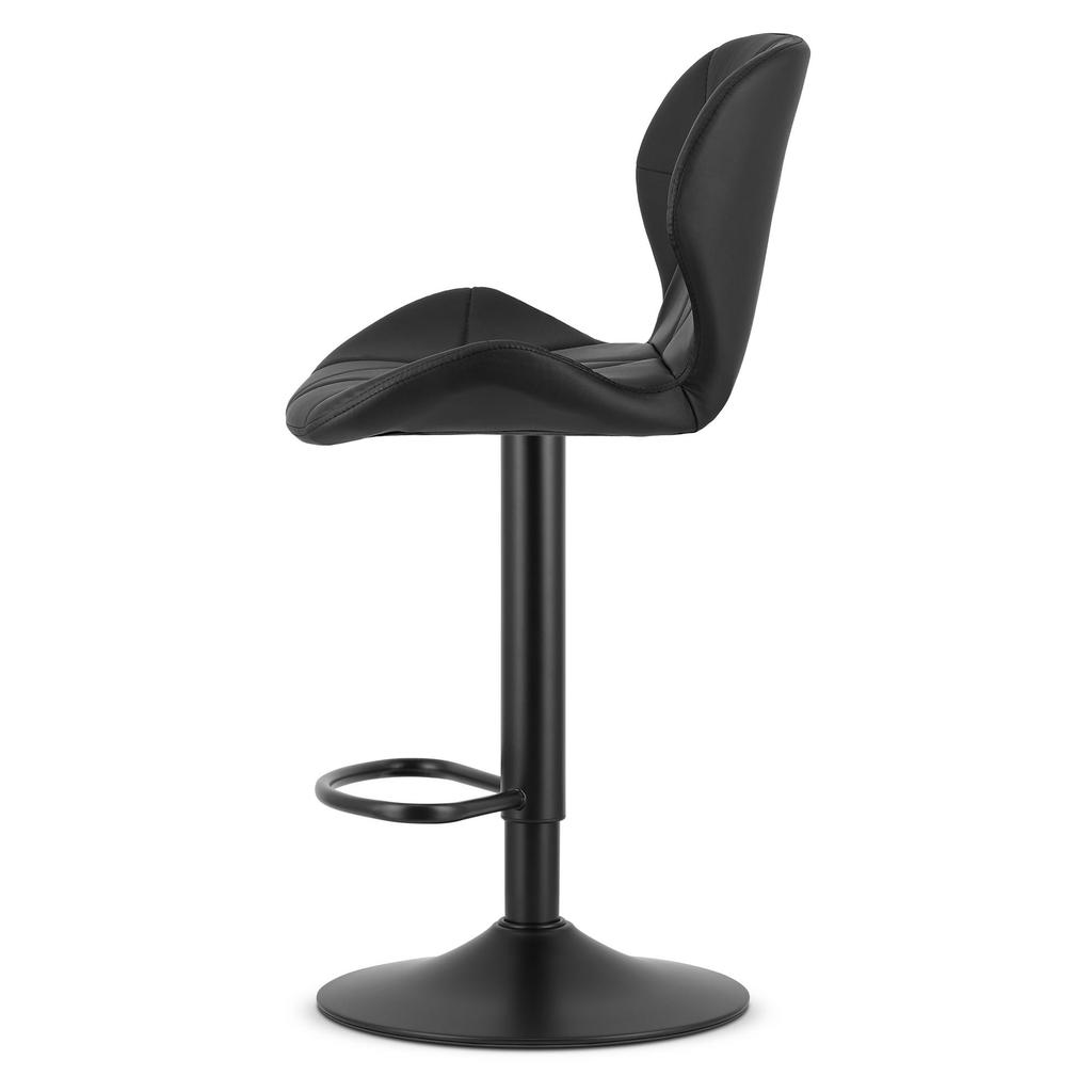 WEST stool - black eco-leather / black base x 2