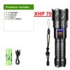 High Powerful Flashlight Super Bright XHP70 Flashlight Zoomable Torch Outdoor Camping Lantern