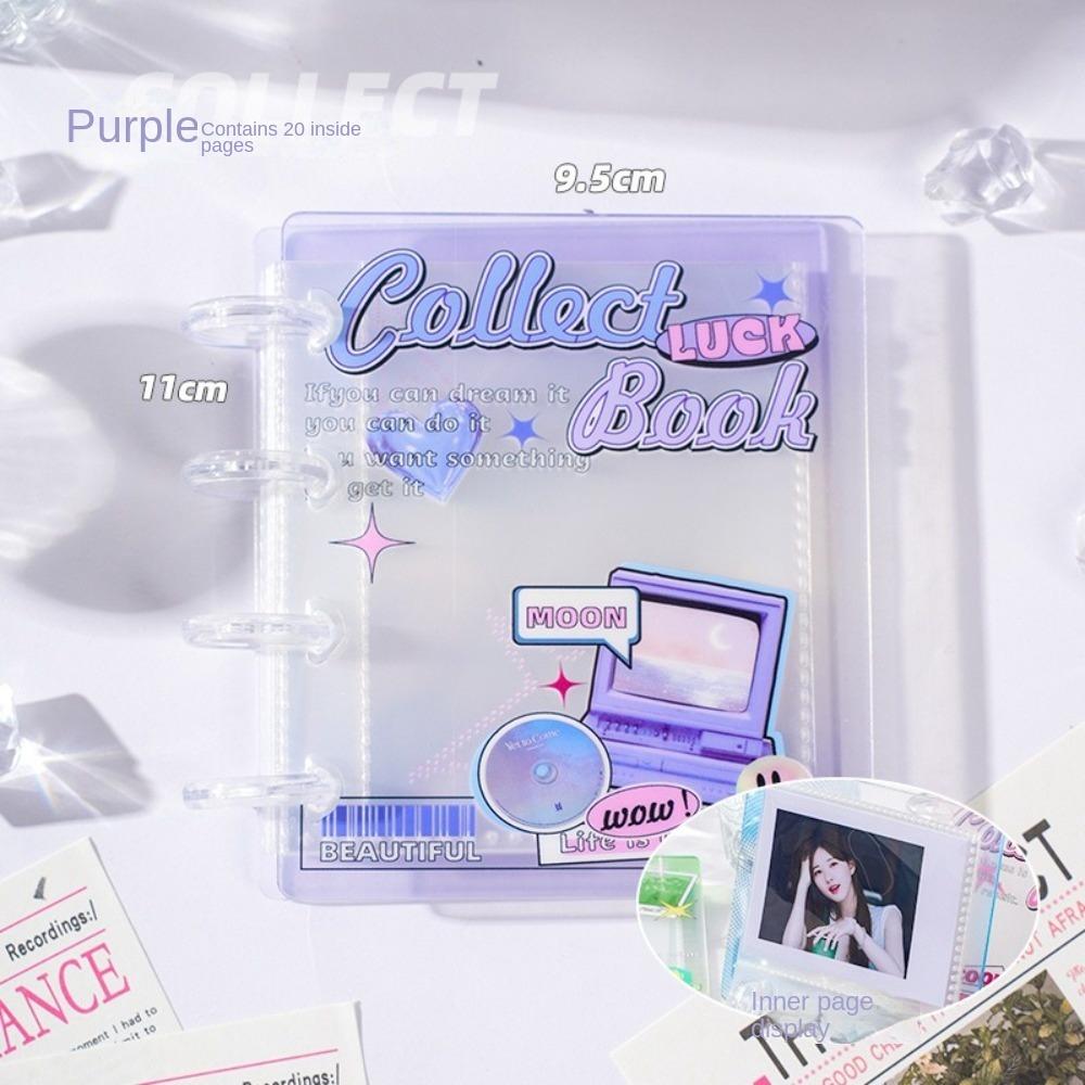New Love Card Album PP Mini Idol Card Collect Book with 20 Internal Pages 3 Inch Photocard Binder