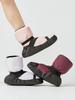 Cozy Velvet-Lined Strappy Ballet Practice Shoes