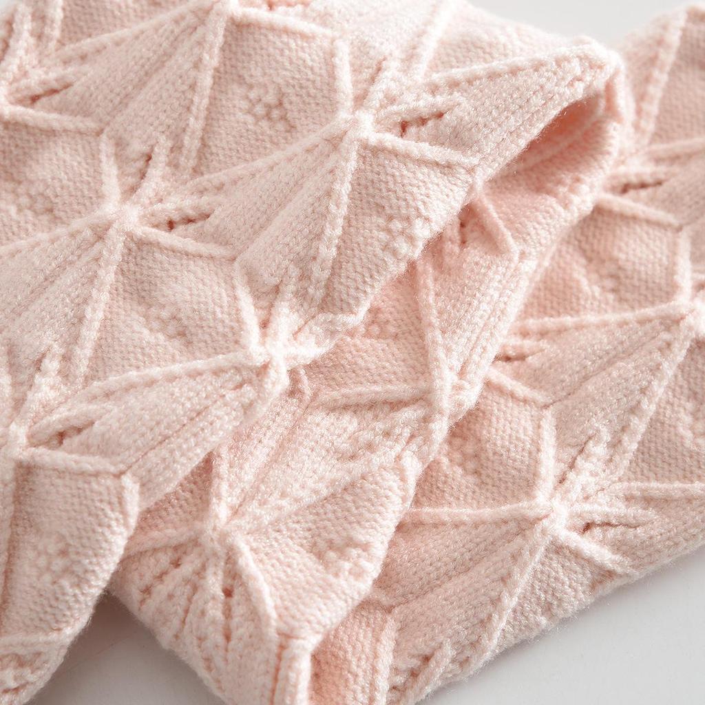 Stylový pletený šátek pro děti: Teplé, větruodolné, jednobarevné pro chlapce a dívky.