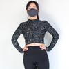 Irisierende reflektierende schmal geschnittene Reißverschlussjacke für Damen