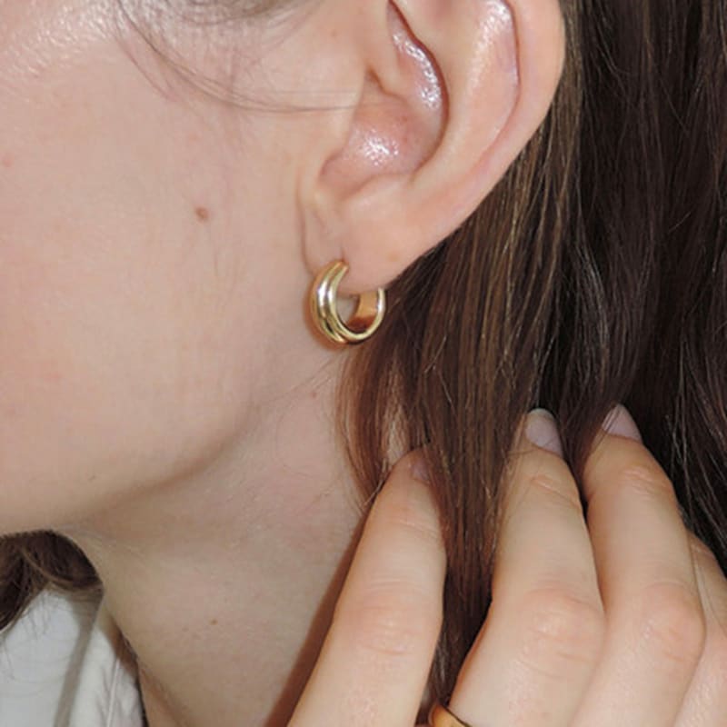 

EAREE Small Balance Earrings_2colors SILVER