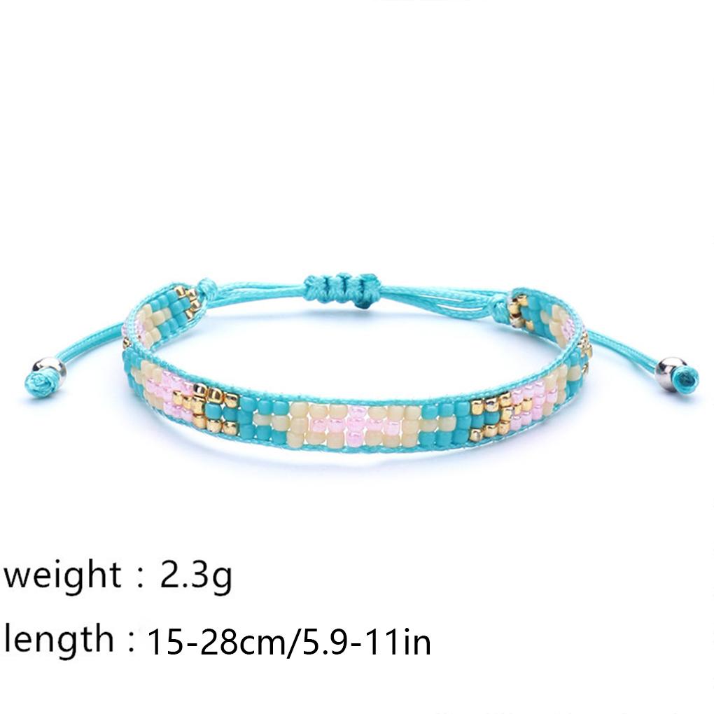 Beads Bracelet Exquisite Women Jewelry Accessories Dress Decor Ethnic Style Small Bead Braided Bracelets Birthday Gift