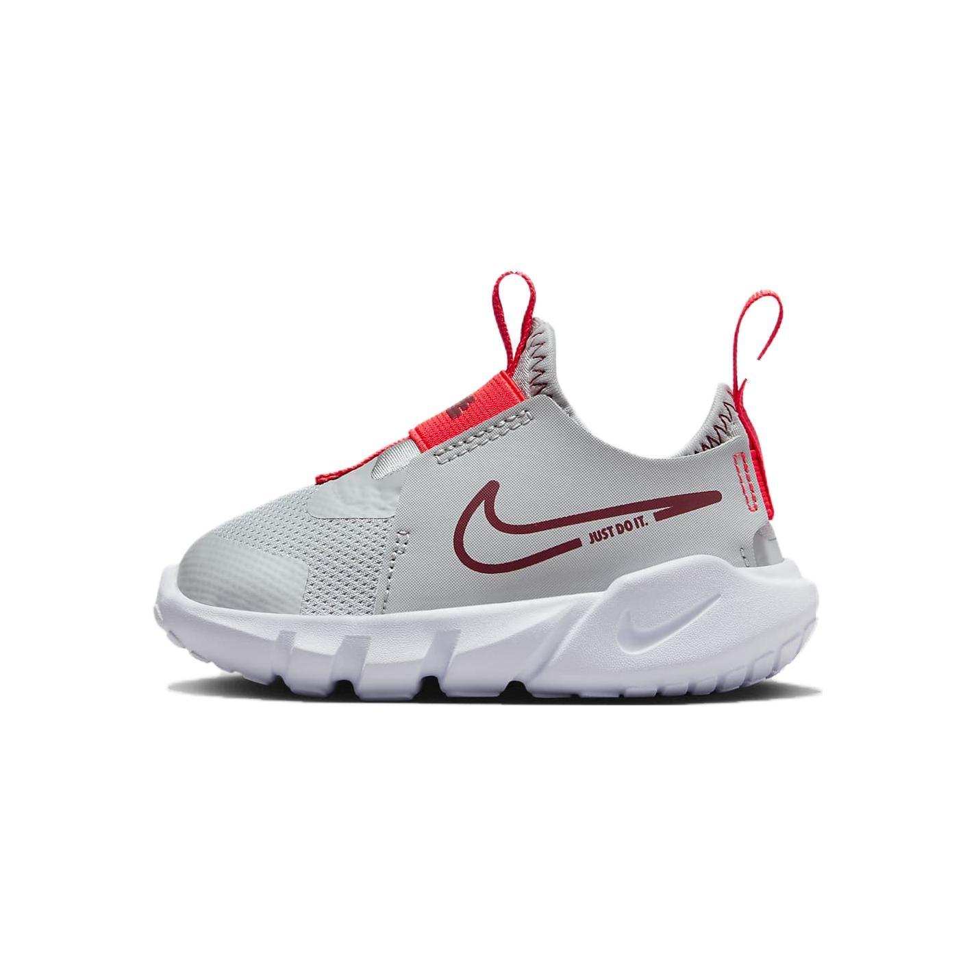 (TD) Nike Flex Runner 2 Light Smoke Team Red Baby DJ6039-009 EU 27