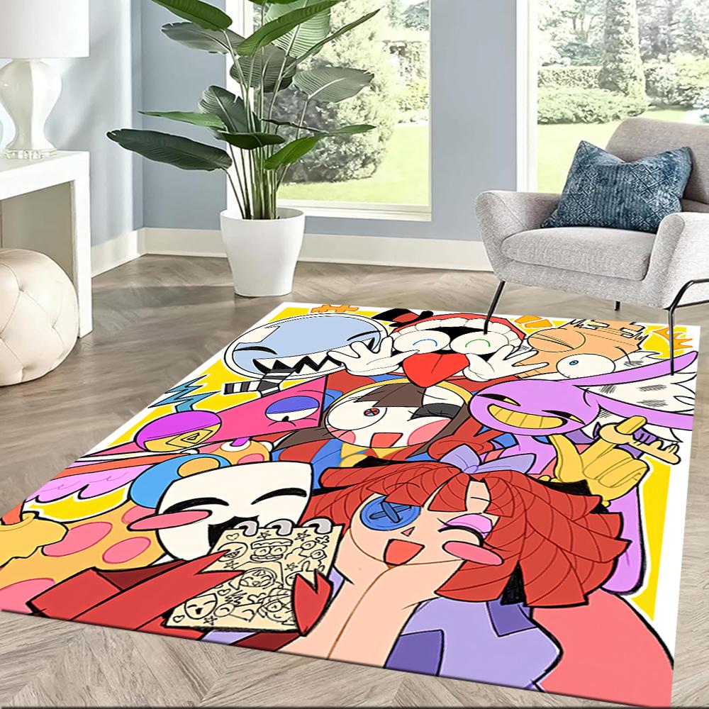 Digital Circus13 Square rugs are a great choice for living rooms, bedrooms, home décor, and as gifts.