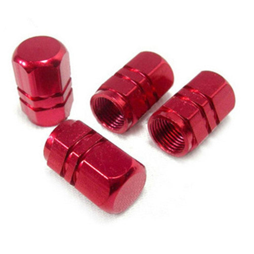 4pcs Tire Valve Black Aluminum Rims Stem Tyre Cover