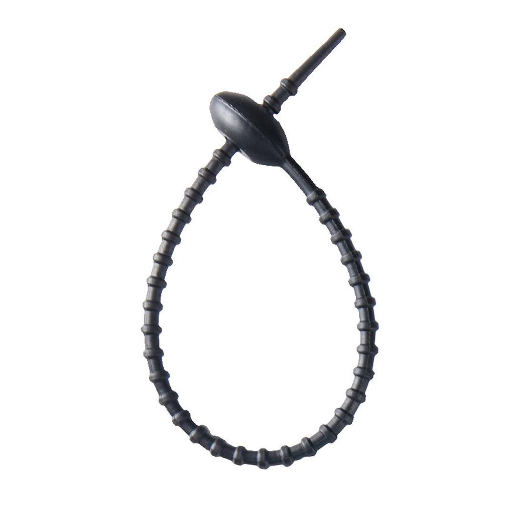 Colorful Silicone Tadpole Cable Tie: DIY Keychain, Trendy Toy, Bag Strap & Lanyard Winder