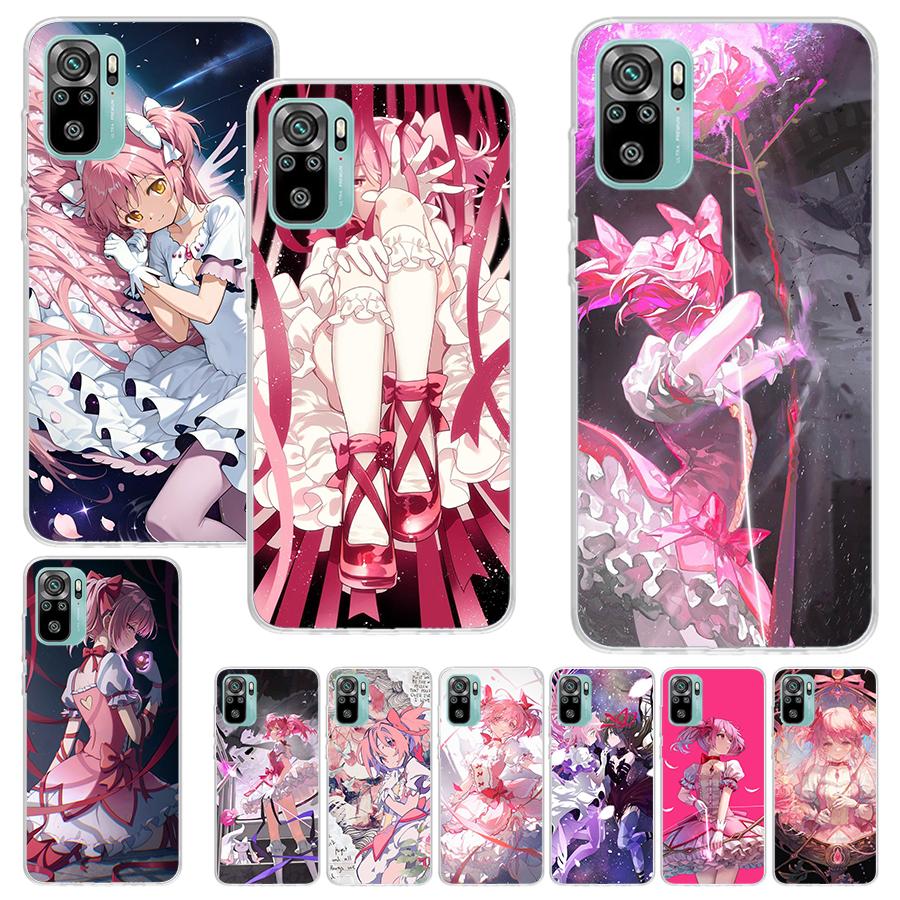 Madoka Magica Anime Print Soft Case for Xiaomi Redmi 14C 13C 12C 13 12 Phone Shell 10C 10A 10 9A 9C 9T 9 8A 8 7A 7 6A 6 Pro