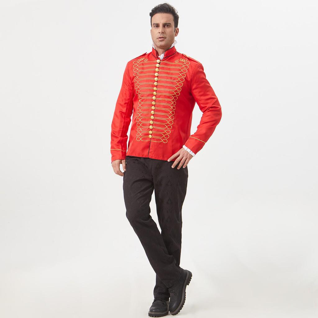 Men's Halloween Medieval Gothic Steampunk Drummer Costume - Retro Style