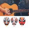 3 pezzi di plettri per chitarra in ABS con maschera dell'opera di Pechino, plettri per dita per ukulele, accessori per strumenti musicali