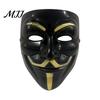 Ghost Dance Mask Halloween Man Face Mask, Adjustable Elastic Strap Costume Full Breathable Anonymous Guy for Hip Hop Parties Cosplay Decorations Hard