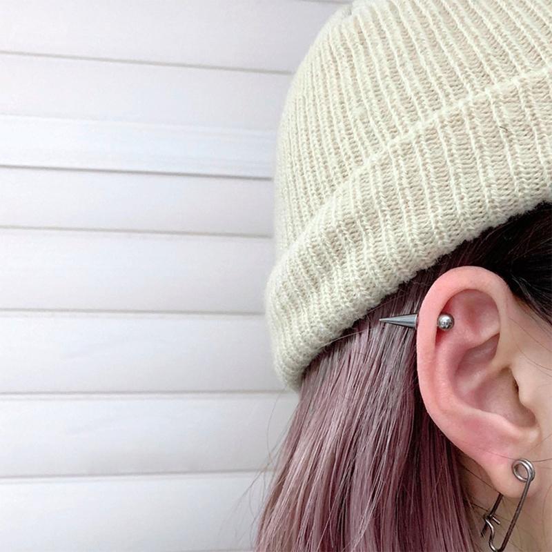 Women Men Round Ball Spike Earrings Stainless Steel Earrings Stud Earrings Punk Gothic Jewelry Gifts for Earrings Lovers