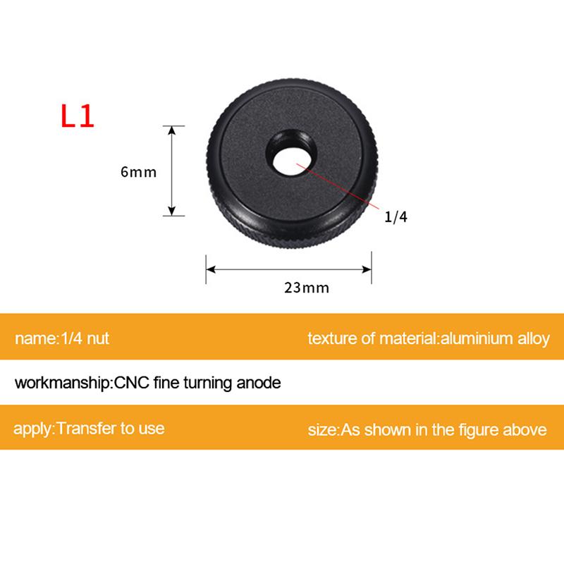 Camera Screw 1/4 3/8 5/8 Inch Nut Photography Accessories  Shoe Seat Lock Knob Flash Stand Mount Adapter For Dslr Tripod Selfie Stick