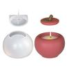 DIY Apple Jar Candle Jar Silicone Mold With Lid Jewelry Storage Box Gypsum Resin Mold  Cement Clay Plaster Mold Candle Holder