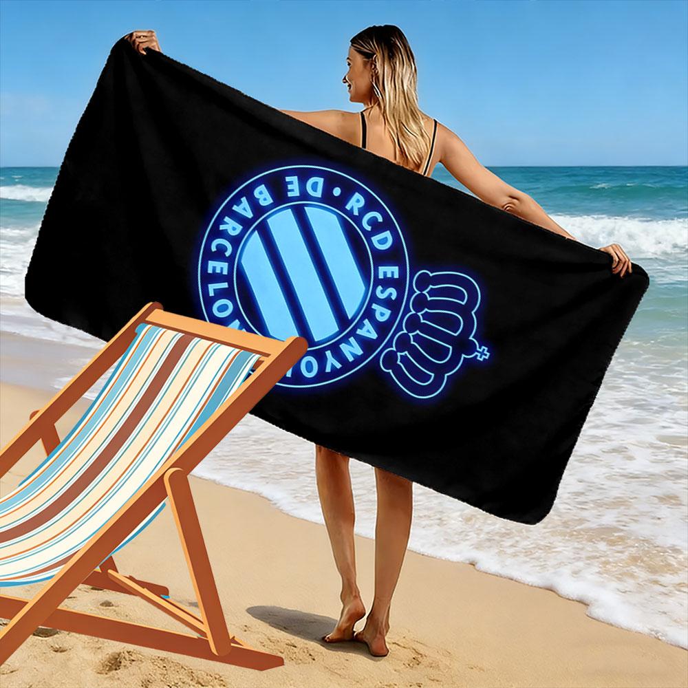 Radiant royal emblem Print beach towel, quick drying, suitable for travel, outdoor sports, jogging, the beach and swimming, gift