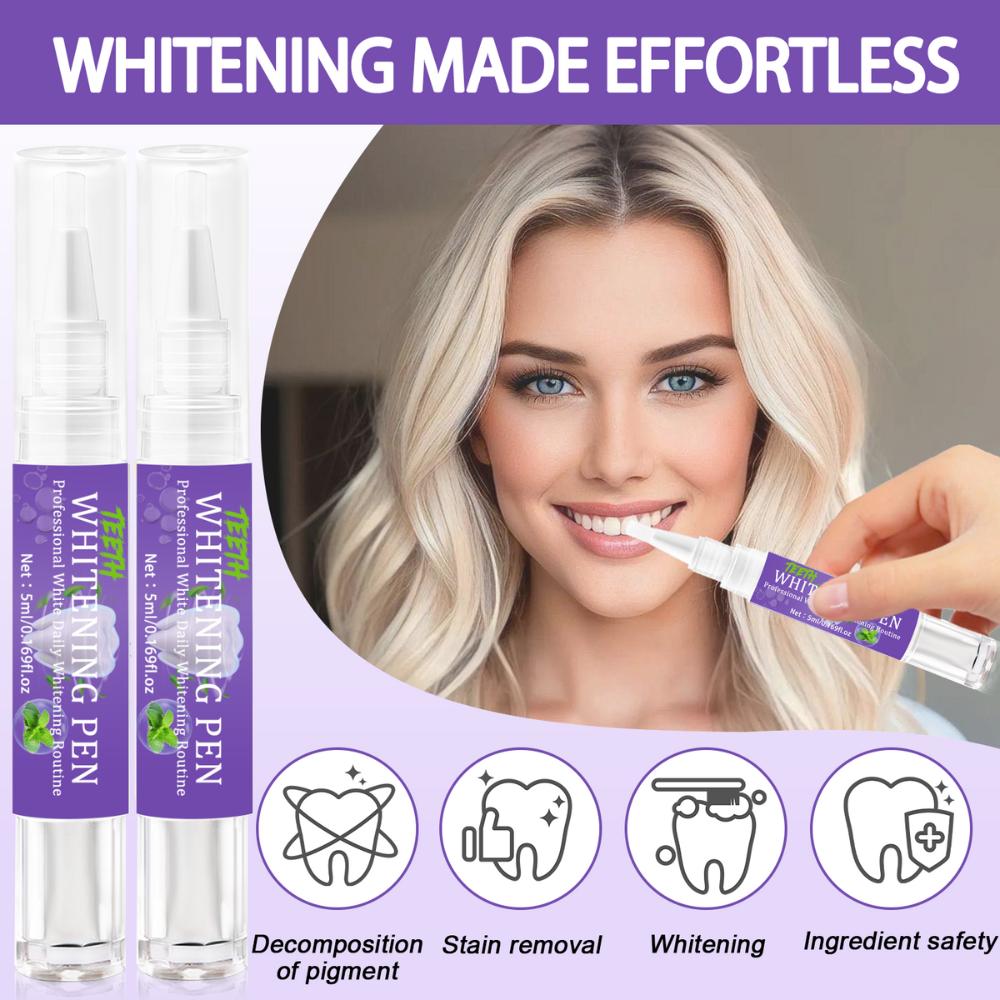 Teeth Brightening Pen-Deeply Cleaning Teeth-Removal Teeth Stain and Keep Whitening-Make Teeth Healthier and Look Brighter