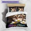 3pcs douma Cover Set - Personalized Name, HD Printed Bedding with 1 Cover and 2 Pillowcases - Perfect for Home Decor, Easy Care