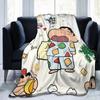 Cartoon Crayon Shin Chan Knitted Blanket Fleece  Soft Throw Blankets for Outdoor Travel Bed Rug