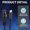 uxcell DMX512 XLR Female to C Male Adapter Cable 3 Feet Microphone Extension Cable Stage Studio Lighting Controller Tube Light Wand