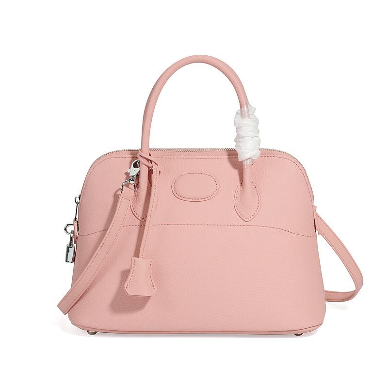 2025 Women's Bag Trendy Lychee Pattern Leather TOGO Genuine Leather Handheld Shell Bag Women's Bag Lychee Pattern Baolai Bag