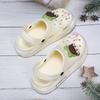 2025 summer fashion women's shoes hole shoes wear non-slip bag head cartoon EVA beach sandals soft-soled slippers