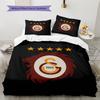 Galatasaray S.K Pattern Bedding,Quilt Set Quilt Cover Pillowcase Home Birthday Gift (1 * duvet cover + 2 * pillowcase, without core)