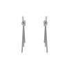 Luxury Long Tassel Dangle Zircon Drop Earrings for Women Gold Color Metal Snake Bone Earrings Christmas Jewelry Party Gifts