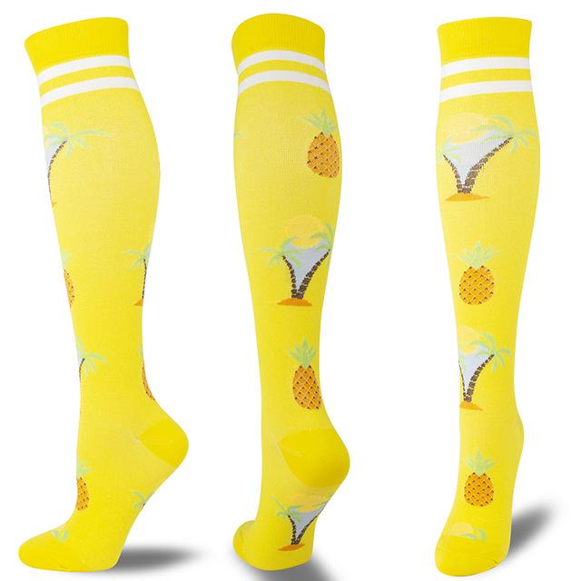 New Arrival Compression Socks Funny Fox Cat Shark Animal Prints Socks Unisex Outdoor Running Cycling Long Pressure Stockings