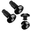 Elerose 22mm 7/8inch Dop Capăt Ghidon Motocicletă, Dop Universal Capăt Ghidon Slider Capăt Dop pentru Curse ATV Off-Road (Negru)
