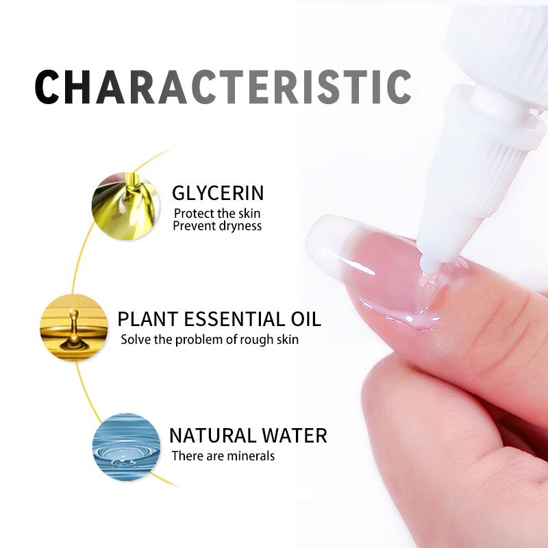 JTING Natural Air Drying Nail Dead Skin Softenr 60ML Nail Polish Cuticle Softener Strawberry Flavor Soften and Soothes