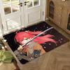 Classic Anime S-Sakura Miko Girl Floor Mat Soft Thickened Absorbent Non-Slip Bedroom Living Room Door Mat Home Flannel Rugs