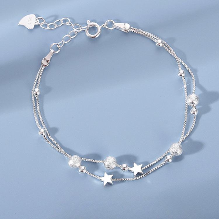 925 Silver Heart Shaped Bracelet For Women Retro Versatile Pink Crystal Charm Bracelets Party Jewelry