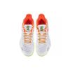 New LiNing Cloud Thunder Cushioned Slip Resistant Abrasion Resistant Breathable Low Top Badminton Shoes Unisex White Red AYAS028-4