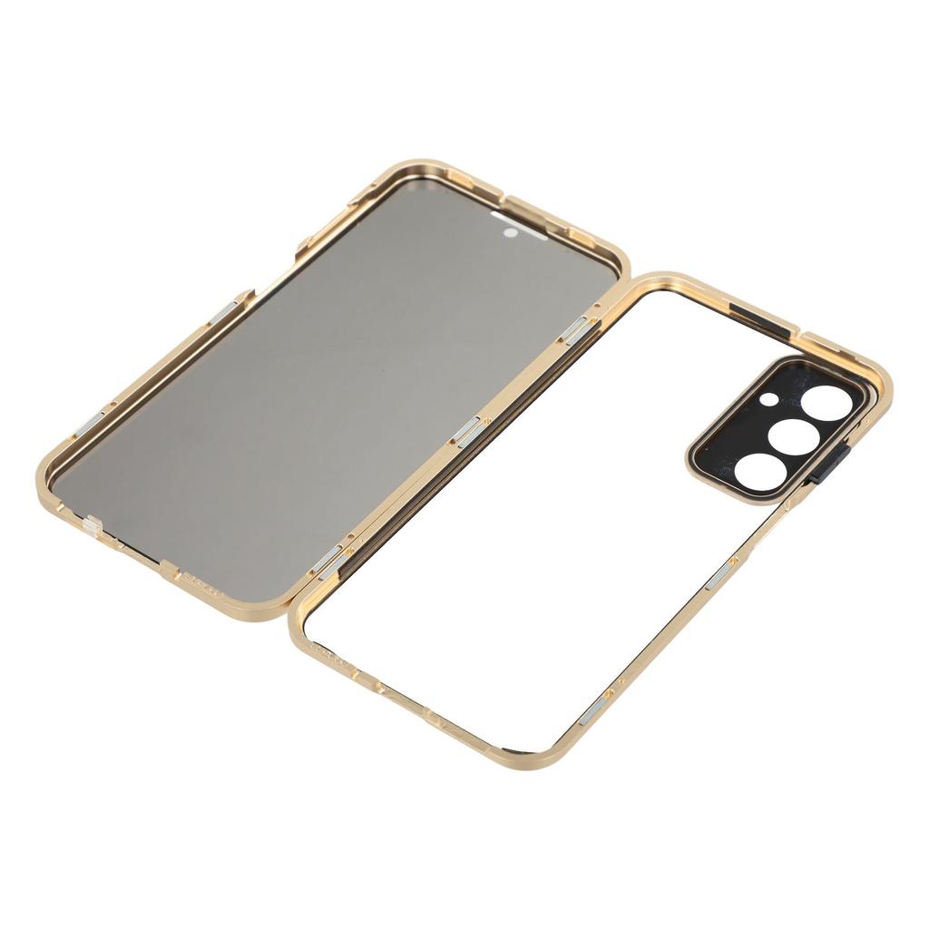 For Samsung Galaxy A16 5G/4G Case with Anti-Spy Screen Protector/Lens Film Tempered Glass Metal Phone Cover