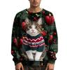 Men's Christmas  Printed Collar Sweater