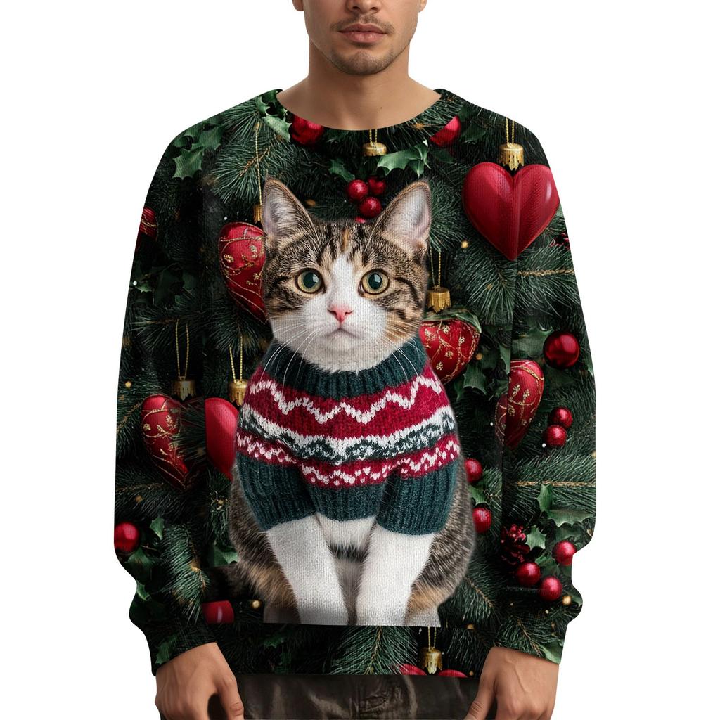 Men's Christmas Printed Collar Sweater