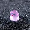 Glowing Mini Ghost Figurine 10Pcs Resin Craft Ornament for Halloween Fairy Garden Desktop Home Party Decor