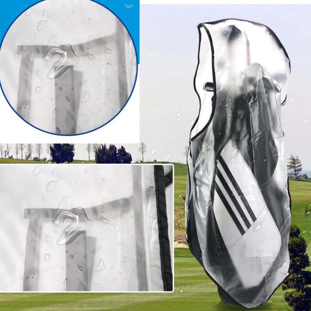Transparente Regenhülle für Golftasche Trolley Schutz Zubehör,