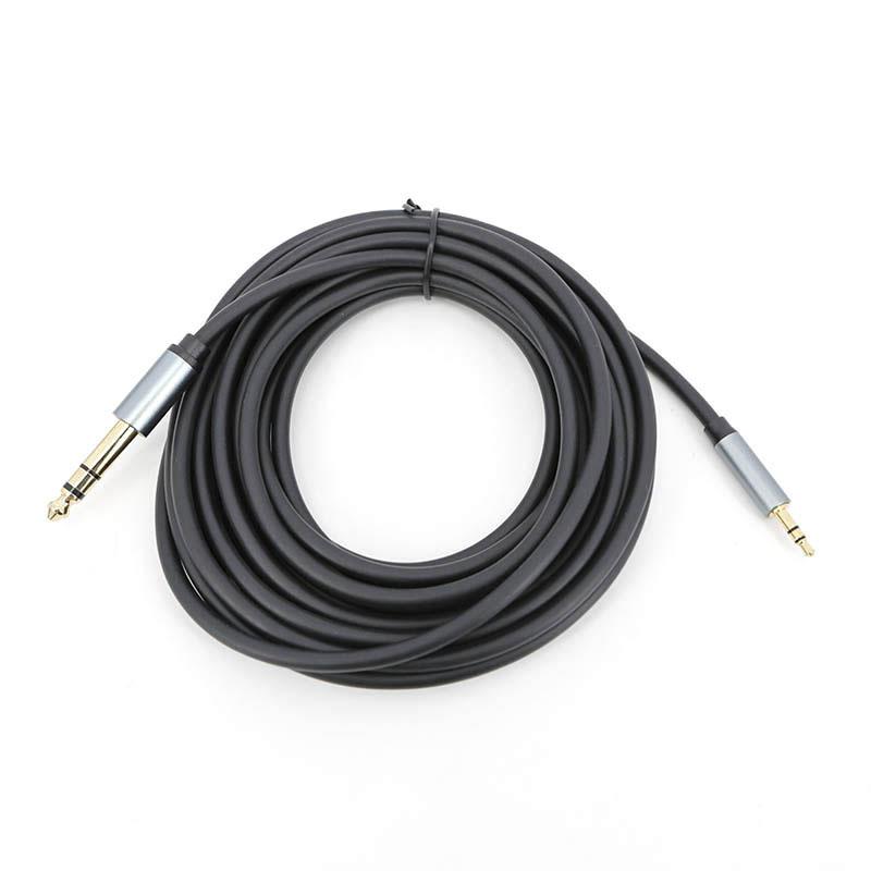 6.35mm to 3.5mm male audio TRS Cable Gold-Plated 6.5 1/4 inch stereo Male to 3.5 Stereo Male Heavy Duty Stereo Aux Jack cord