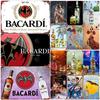 Retro Bacardi Metallschild Blechschild Rum Marke Plakette Vintage Schilder Wanddeko Poster Bar Man Cave Shabby Chic Dekoration