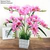 Wedding Flower Artificial Flowers Orchid Flower Without Flower Pot Household Arrangement Flower Art Orchid Silk Flower for Home Wedding Decoration