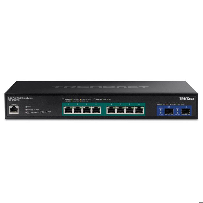Commutateur 10 ports - TRENDNET - Plug and Play - Gestion des VLAN - Rackable