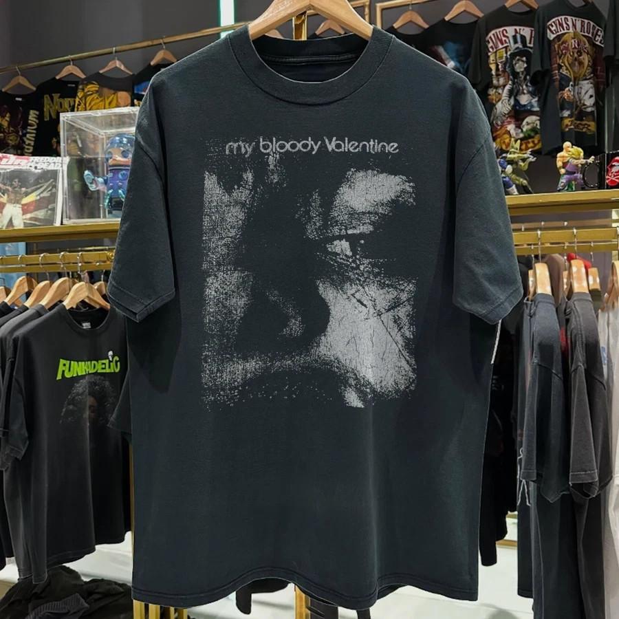 Vtg 90s MY BLOODY VALENTINE Band Basic Black Short Sleeve Unisex T Shirt WA1749