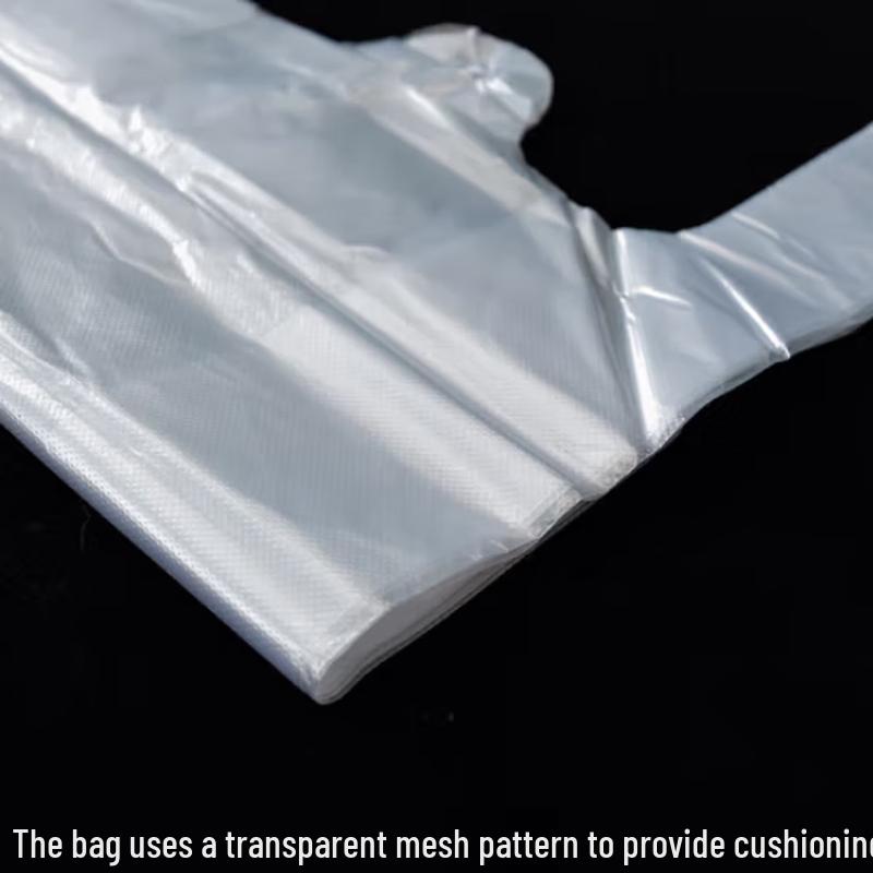 White Transparent Plastic T-Shirt Bags